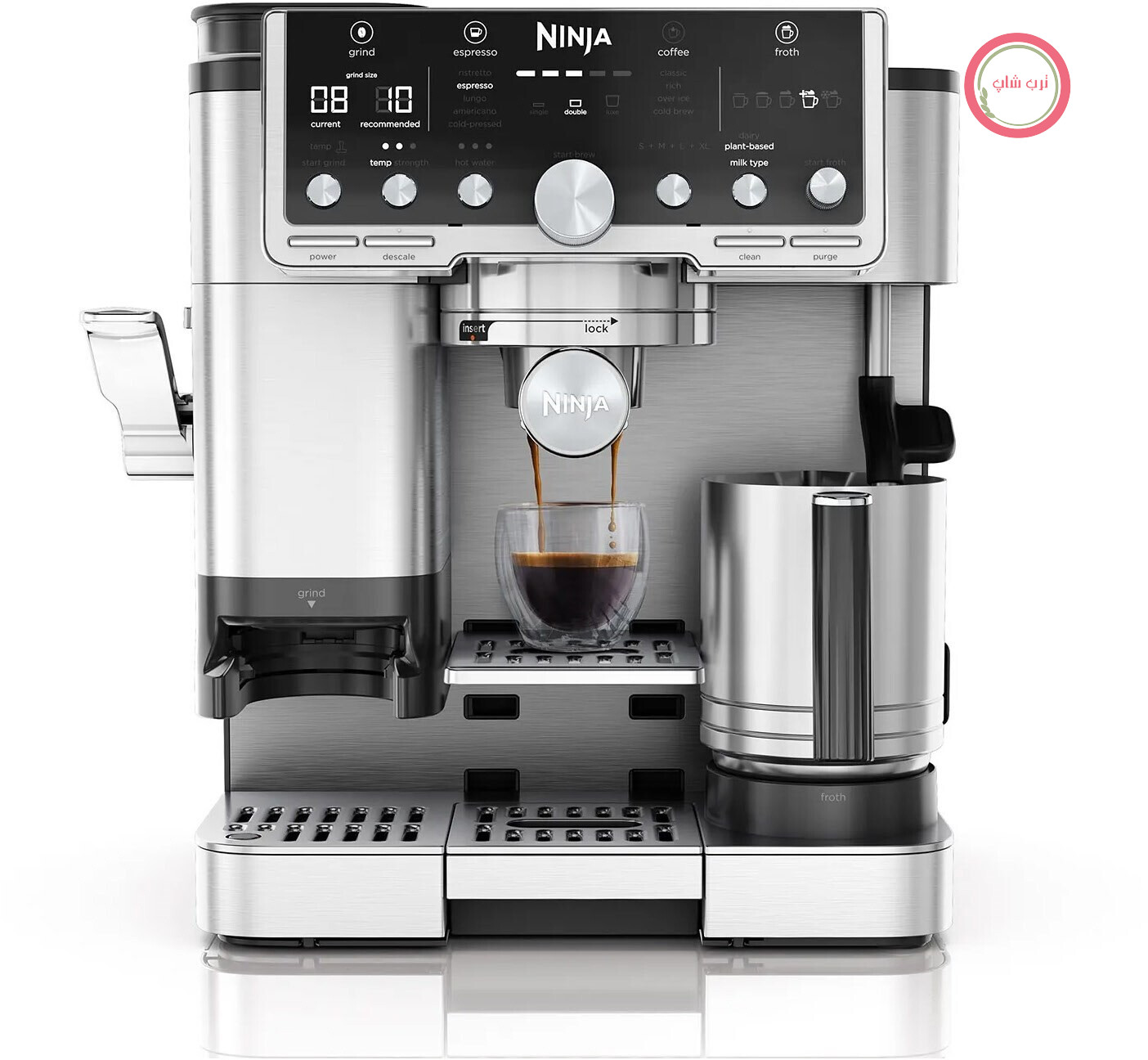 اسپرسو ساز تمام اتوماتیک نینجا آمریکا مدل Ninja ES701EU با آسیاب قهوه داخلی